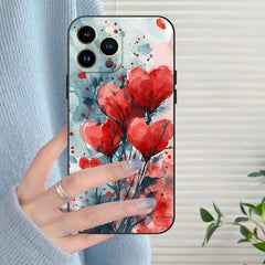 Heart iPhone 15 Plus/Pro/Pro Max Silicone Case - Soft Protective TPU Cover